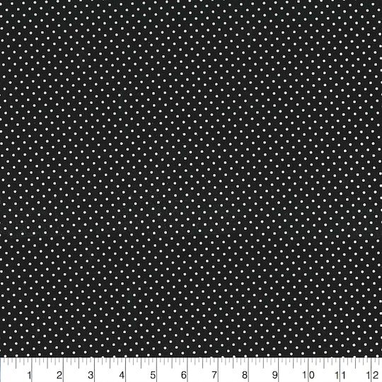 Fabric Traditions Black & White Pin Dot Cotton Fabric
